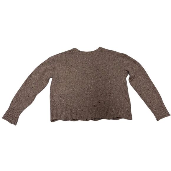 Rebecca Minkoff Women's Brown Crewneck Wool-Blend Sweater Size S - Picture 3 of 3